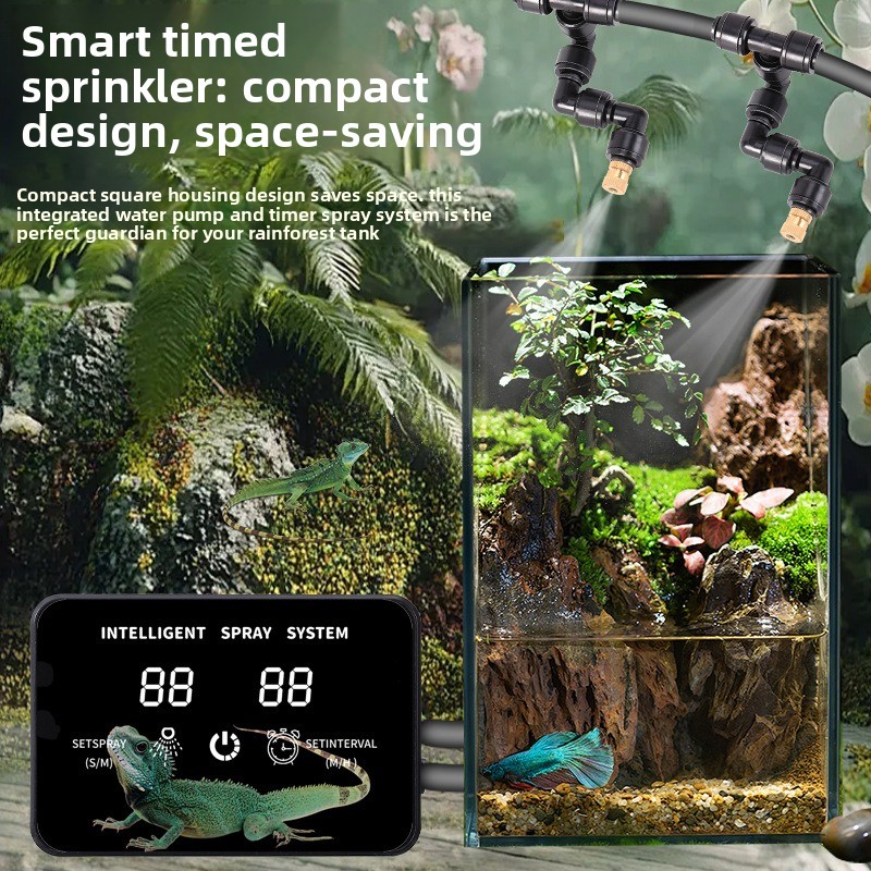 Misting Nozzle Reptile - Rainforest terrarium mini misting system dual