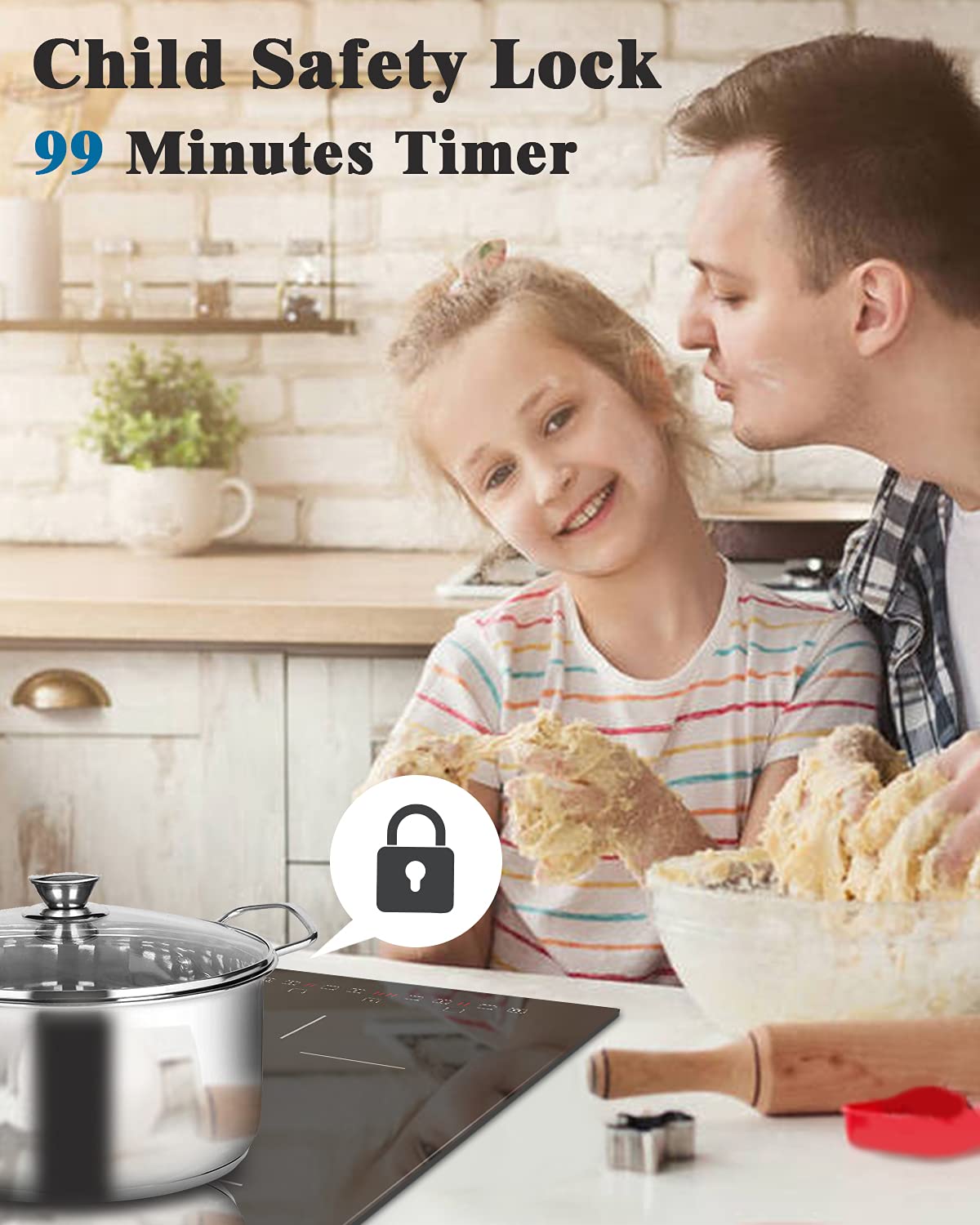 Karinear 12 Inch Induction Coo - Timer Dual Outlet recension och pris