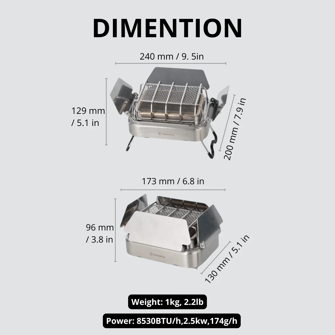 Fire-Maple Sunflower X Gas Cam - Ceramic Heat Emitter recension och pris