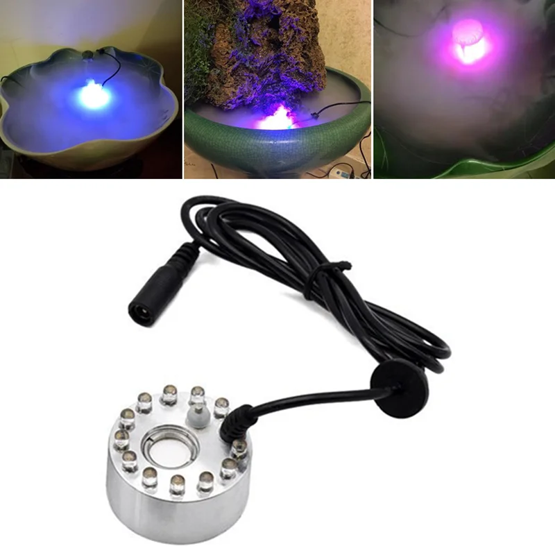 12 LED Atomizer Electric Air H - Terrarium Fogger Ultrasonic recension och pris