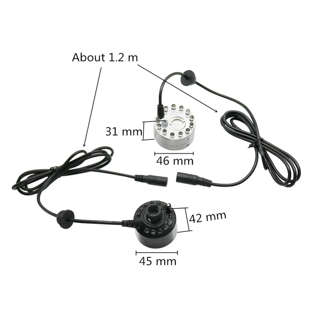 12 LED Atomizer Electric Air H - Terrarium Fogger Ultrasonic recension och pris